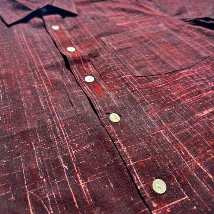 dark red button up adhukala