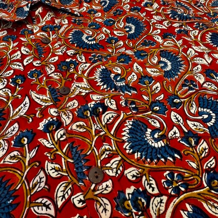 adhukala redish brown button up