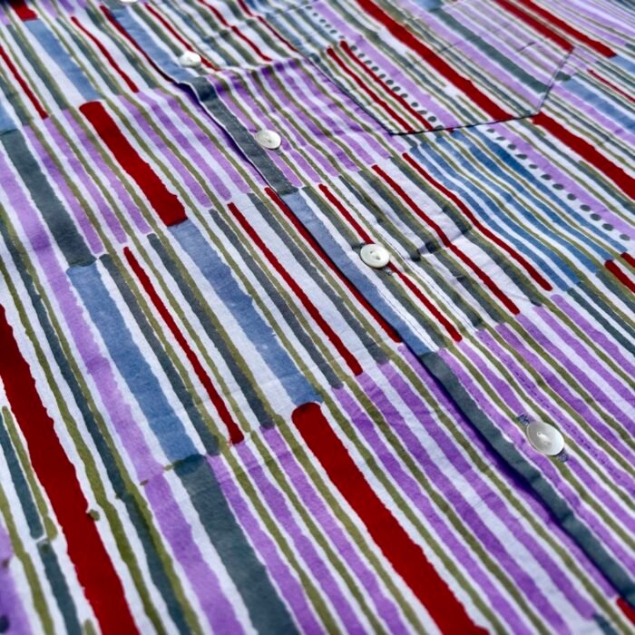 multi color lines adhukala shirt