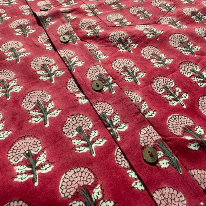 red flower weeds adhukala shirt