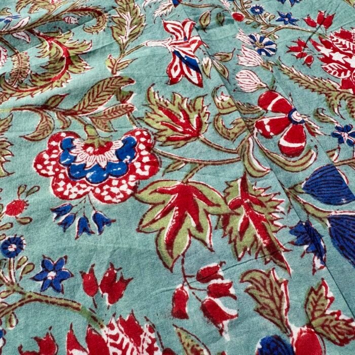 sky blue flowers adhukala shirt